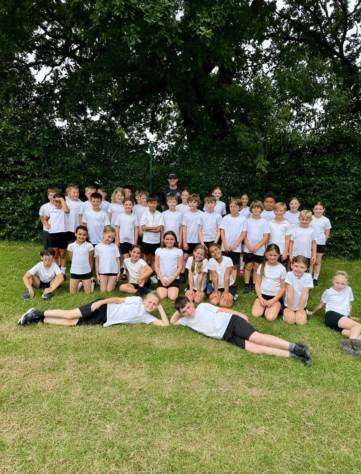 Pupils taking part in UK Sports school PE